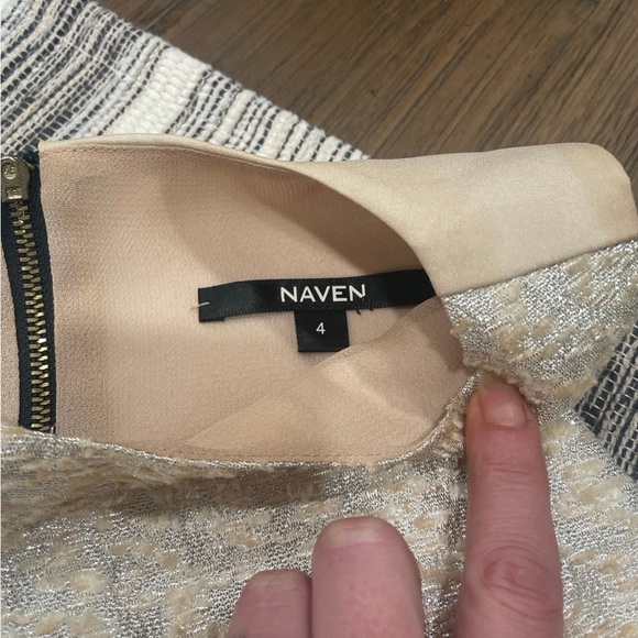 Women’s Naven Gold Dress Size 4 - Picture 3 of 5